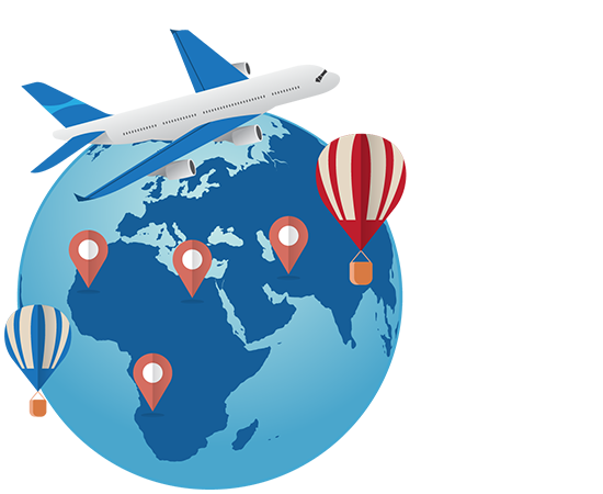 凭借我们灵活多样的产品、<br/> 覆盖全球的航空物流网，<br/> 我们的国际空运能够确保所有货物 <br/> 均安全无忧地送达